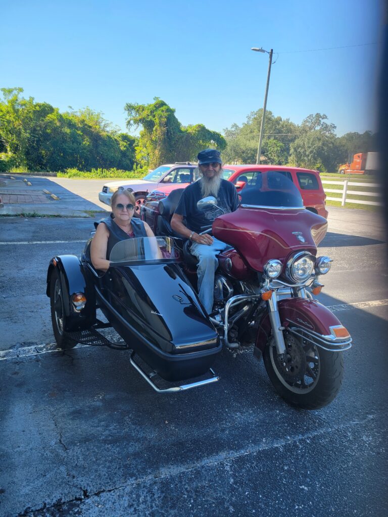 Harley with sidecar installation