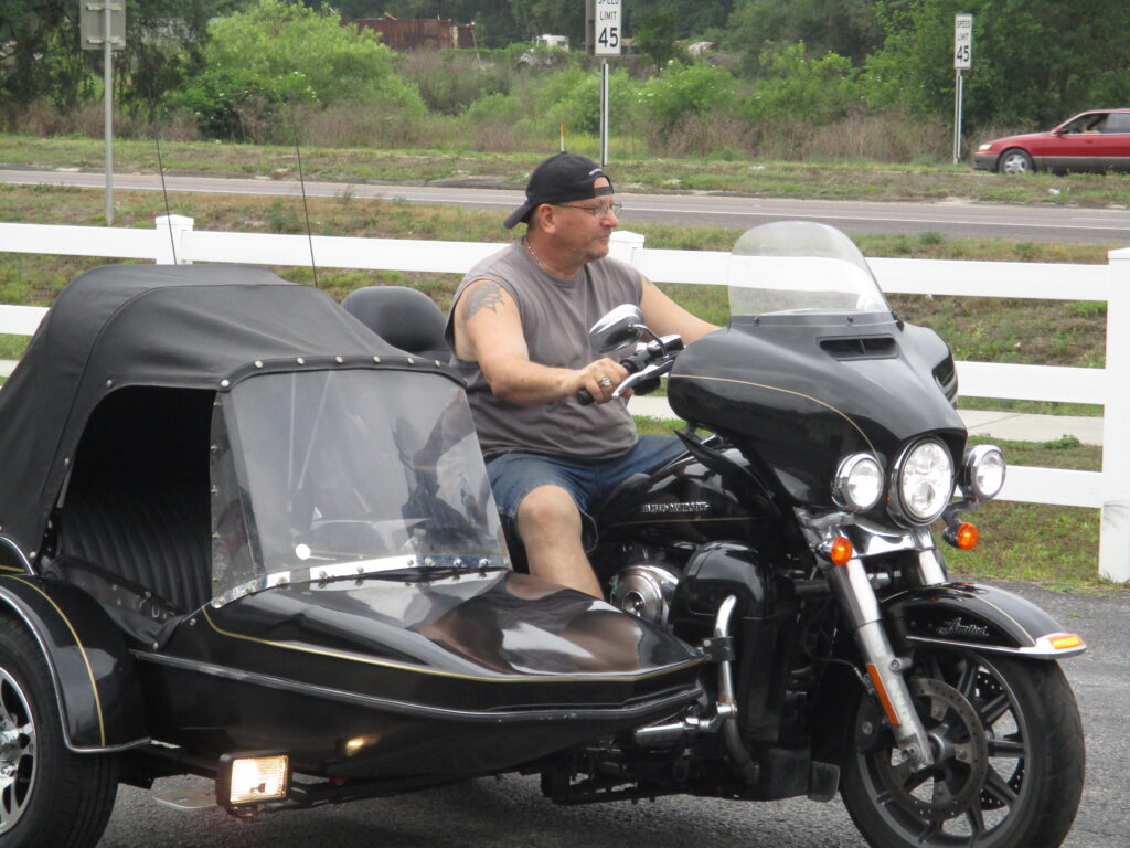 Another satisfied customer with his sidecar